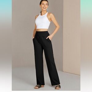 New with tags Willit Classic Black High-Rise yoga Wide Leg Pants, size XXL